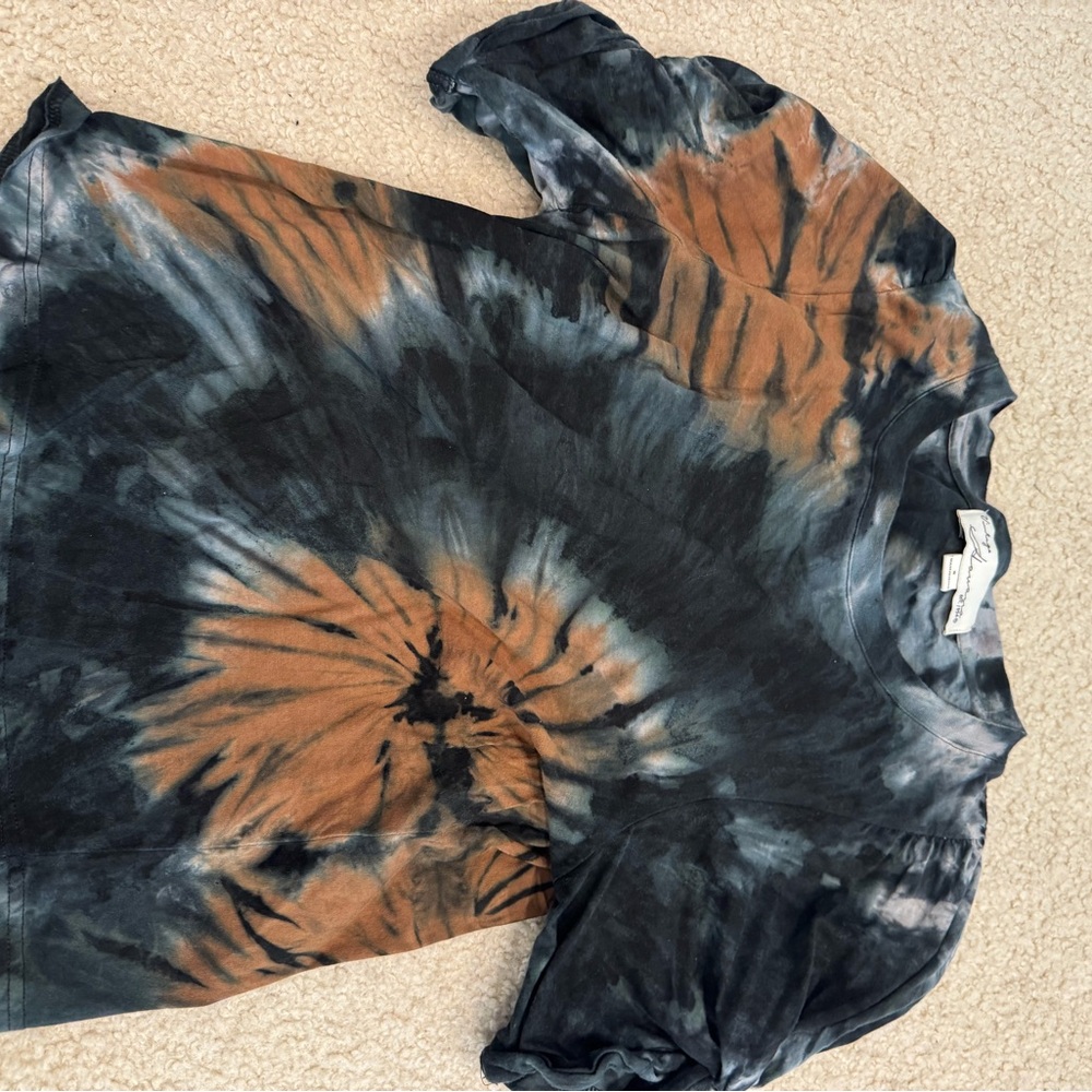 Vintage Tie-Dye Shirt in Black and Gray
